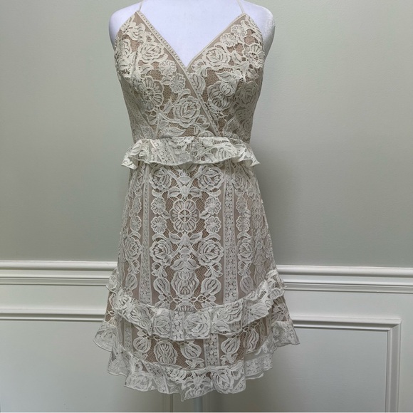 Angel Biba Dresses & Skirts - Angel Biba Elegant Cream Lace Dress 8/10 New